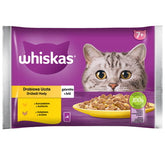 Geflügelschmaus 7+ Gelee mit Huhn und Pute Whiskas 340g (4x85g)